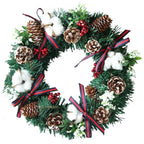 Corona de Navidad decorativa de PVC de 30 cm o 40 cm