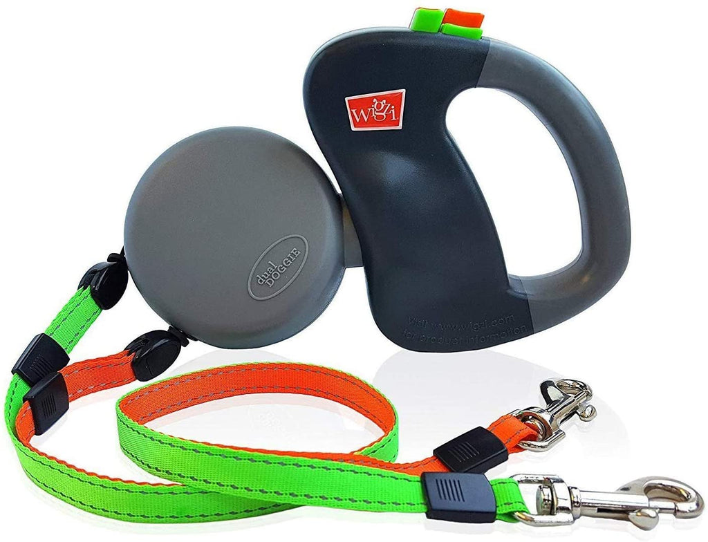 Correa doble para perros – Correa dual para 2 perros con giro 360°, sin enredos, reflectante