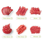 Cortador de carne fresca con 17 cuchillas ajustables