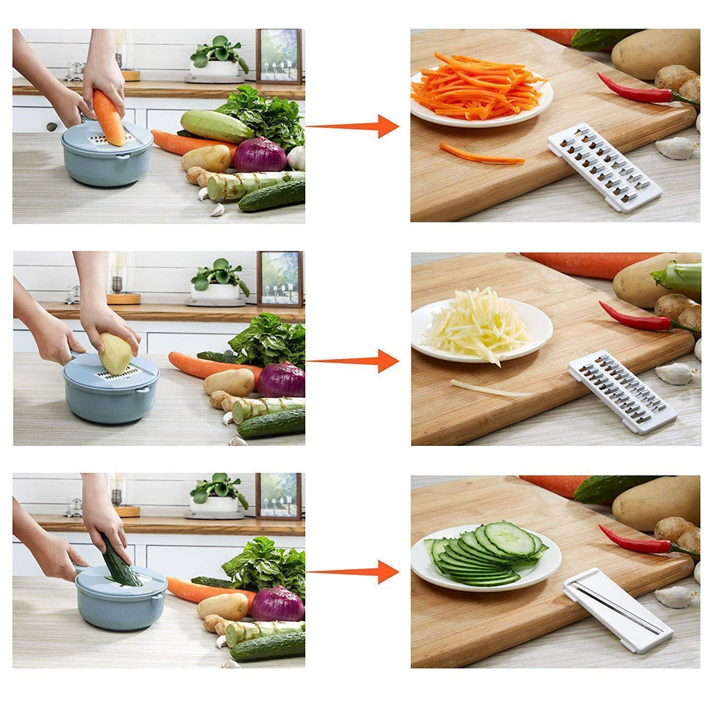 Cortador de verduras multifuncional 12 en 1
