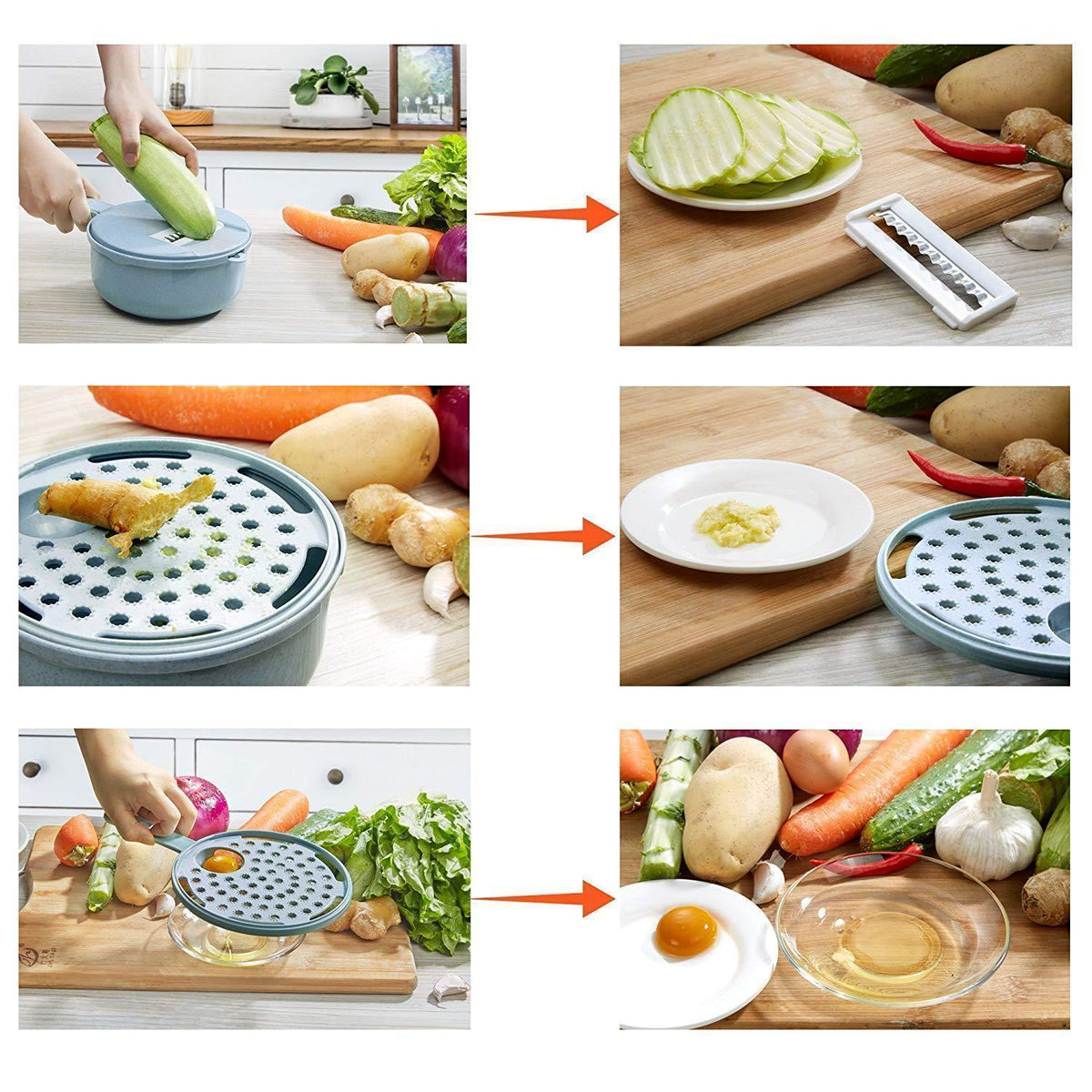 Cortador de verduras multifuncional 12 en 1