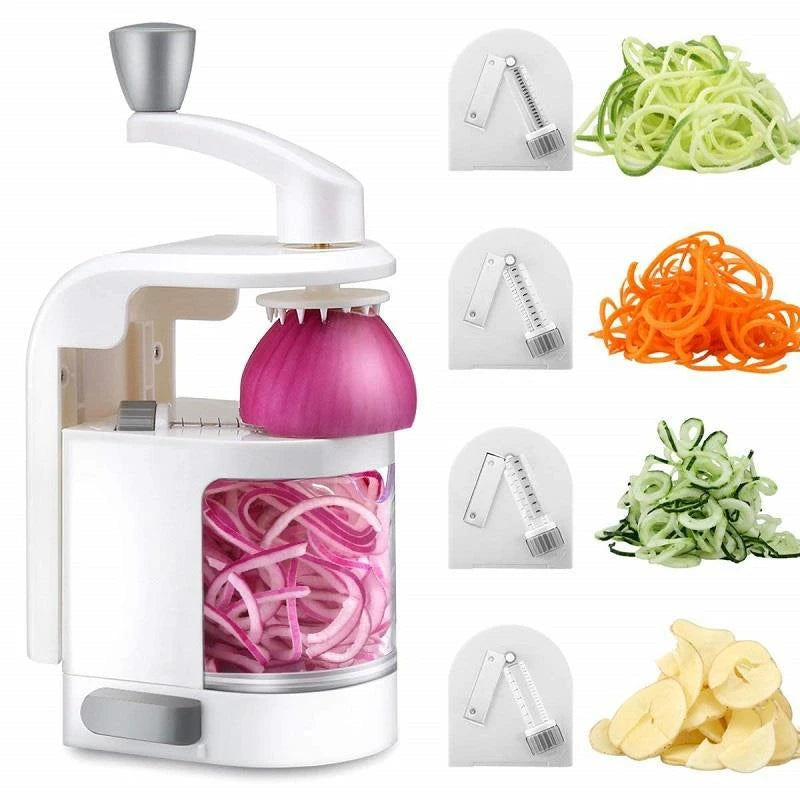 Cortador manual rotatorio de verduras para cocina