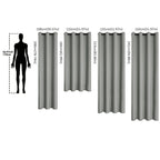 Cortinas opacas térmicas aislantes para ventana