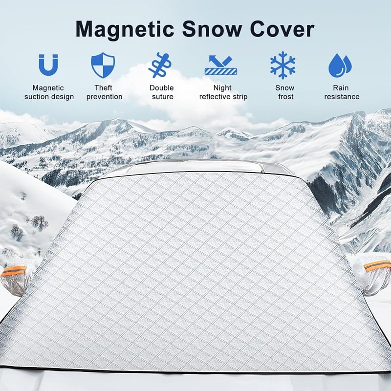 Cubierta magnética para parabrisas contra nieve y escarcha