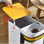 Cubo de basura 2 en 1 con separación seco y húmedo
