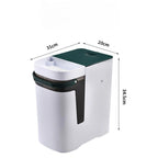 Cubo de basura 2 en 1 para residuos secos y húmedos