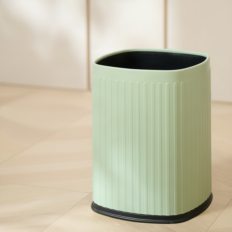 Cubo de basura con doble compartimento redondo