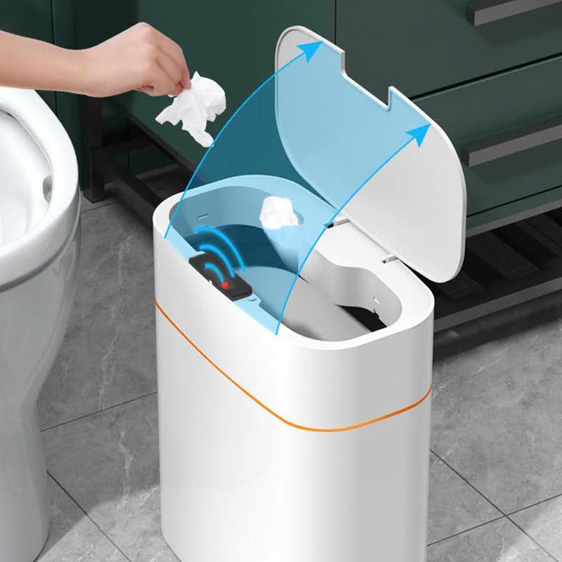Cubo de basura inteligente de 13 L con sensor infrarrojo y tapa automática