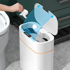 Cubo de basura inteligente de 13 L con sensor infrarrojo y tapa automática