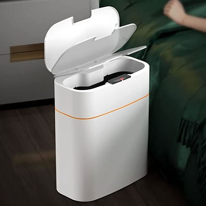 Cubo de basura inteligente de 13 L con sensor infrarrojo y tapa automática