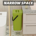 Cubo de basura mini Binova con tapa colgante y de pared