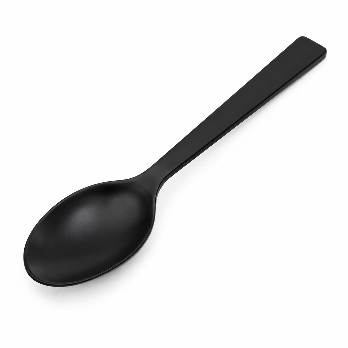 Cuchara de mesa de acero inoxidable negro mate ORNISHOP 20 cm