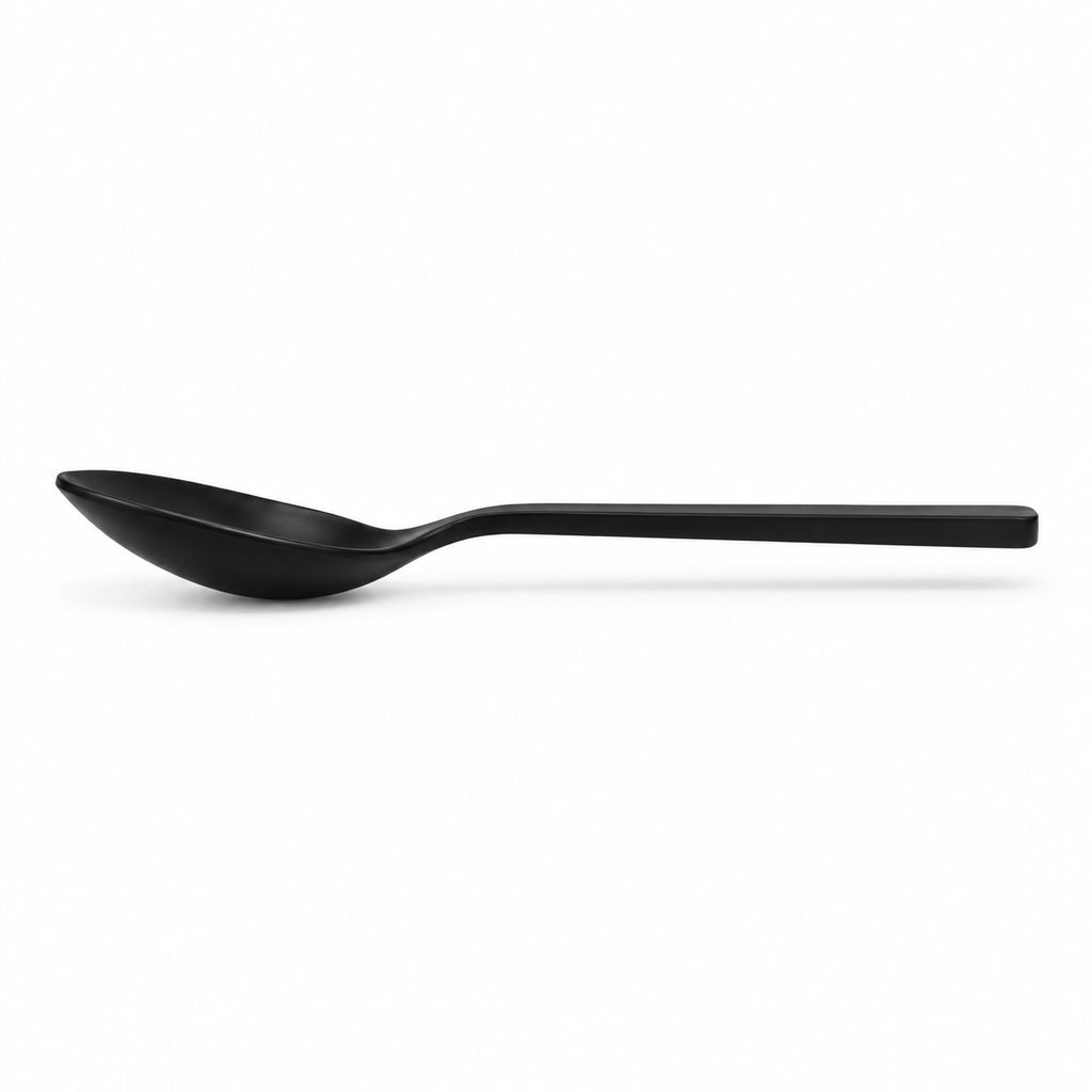 Cuchara de mesa de acero inoxidable negro mate ORNISHOP 20 cm