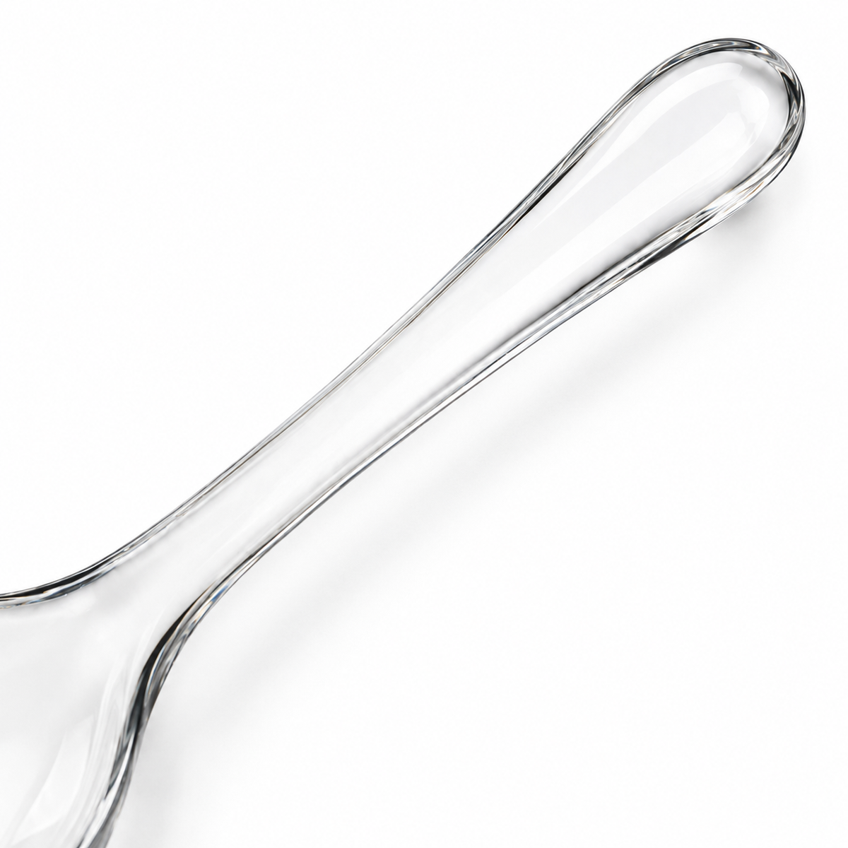 Cuchara de servir de cristal 20 cm transparente