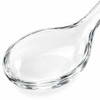 Cuchara de servir de cristal 20 cm transparente