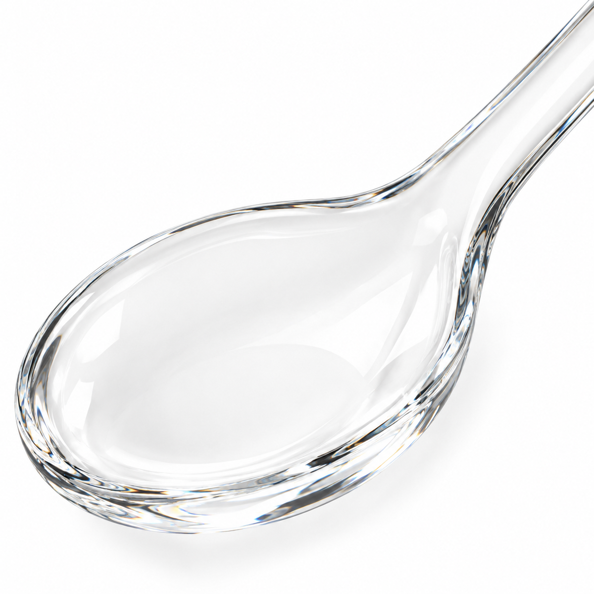 Cuchara de servir de cristal 20 cm transparente