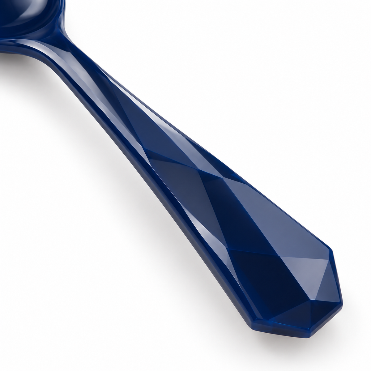 Cuchara Facetada Azul Intenso ORNISHOP 15 cm Ligera para Uso Diario