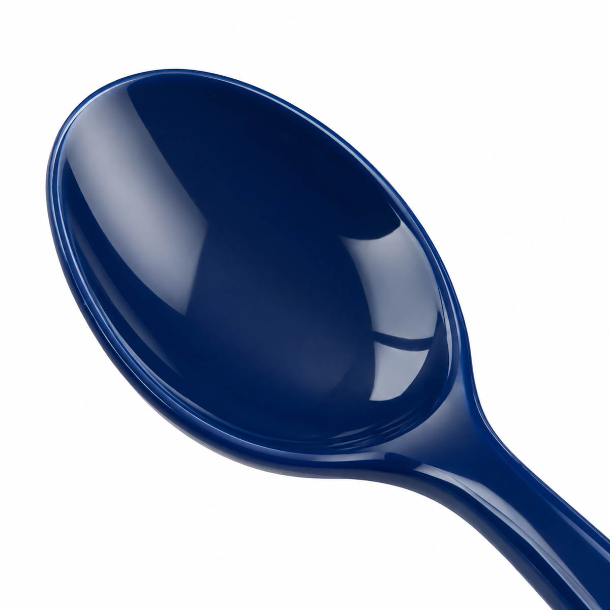 Cuchara Facetada Azul Intenso ORNISHOP 15 cm Ligera para Uso Diario