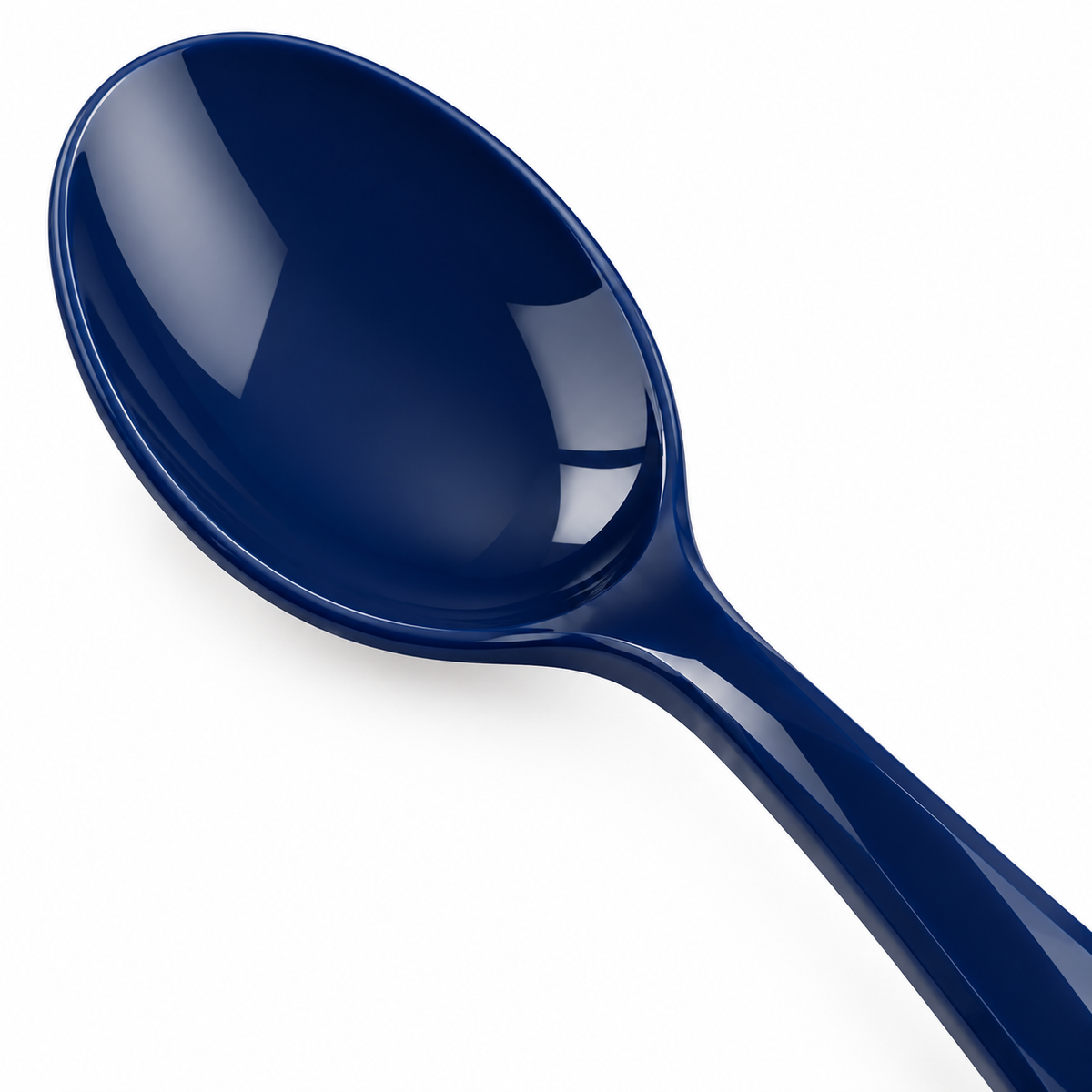 Cuchara Facetada Azul Intenso ORNISHOP 15 cm Ligera para Uso Diario