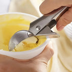 Cuchara para helado de acero inoxidable | Robusta y apta para lavavajillas | Para porciones pequeñas y grandes | Mango s
