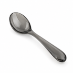 Cuchara sopera de acrílico negro 16 cm ligera