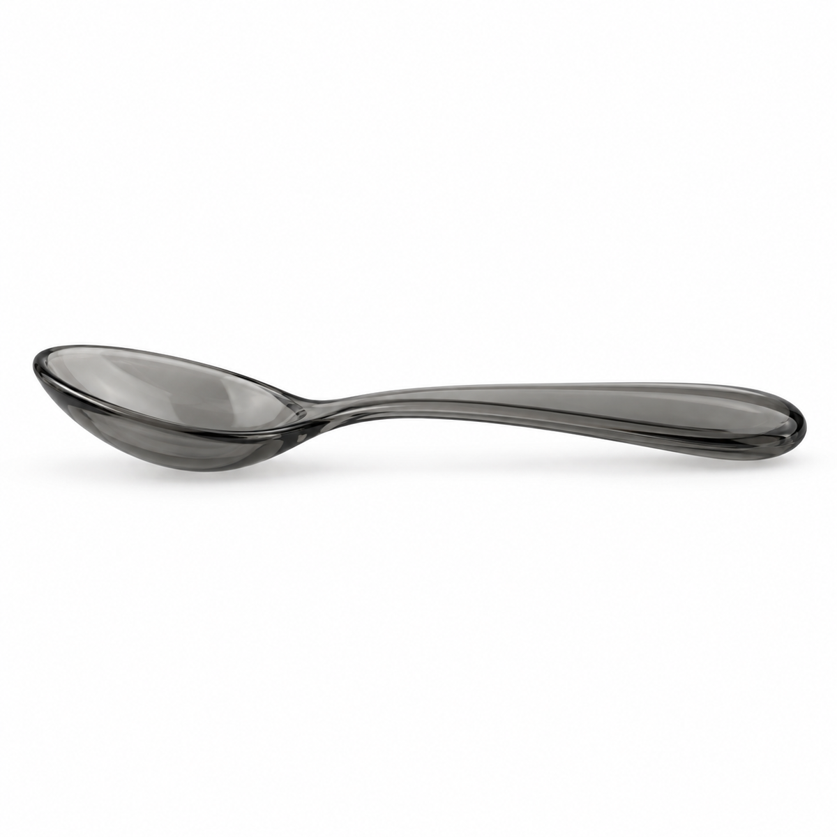 Cuchara sopera de acrílico negro 16 cm ligera