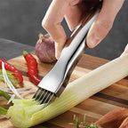 Cuchillo de acero inoxidable para picar cebolleta