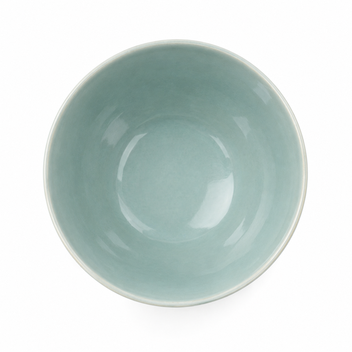 Cuenco con pedestal azul cielo de 20 cm de cerámica decorativa elevada ORNISHOP