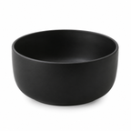 Cuenco de cerámica negro mate 15 cm porción individual