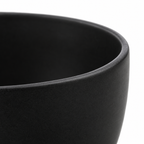 Cuenco de cerámica negro mate 15 cm porción individual