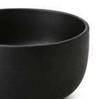 Cuenco de cerámica negro mate 15 cm porción individual