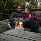 Cuenco de fuego portátil Shakti para mesa — Ambiente cálido y elegante