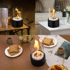 Cuenco de fuego portátil Shakti para mesa — Ambiente cálido y elegante