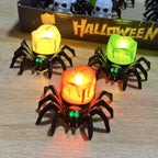 Decoración de Halloween – Araña ornamental con diseños de velas y ojos