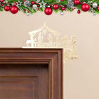 Decoración navideña para marco de puerta