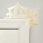 Decoración navideña para marco de puerta