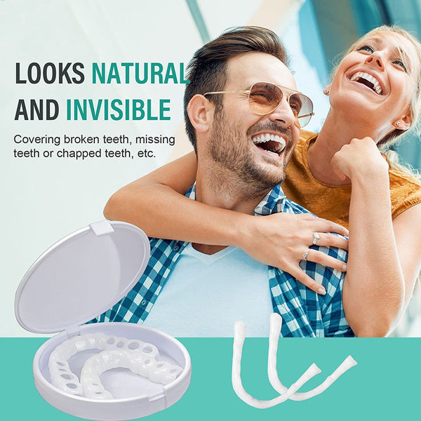 Prótesis dental de clip | Diseño que se apoya en los dientes, sin adhesivo | Para una sonrisa radiante sin visita al den