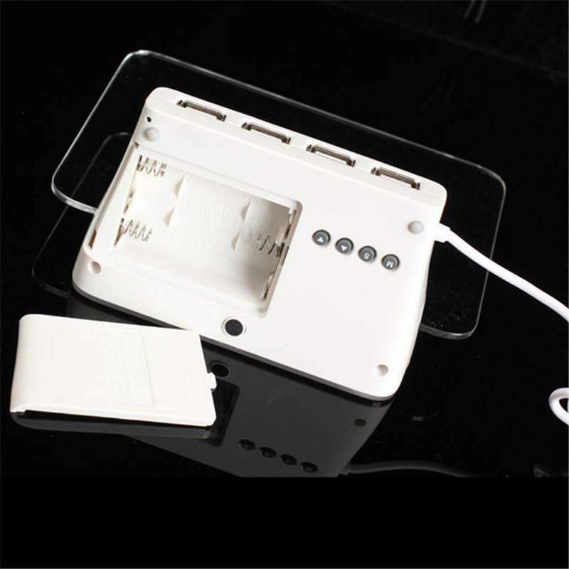 Despertador digital LED con pizarra fluorescente