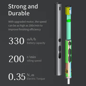 Destornillador eléctrico 120 en 1 con batería recargable