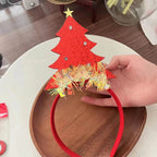 Diadema navideña luminosa con copo de nieve para mujer