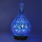 Difusor de aceites esenciales AromaBurst con cristal 3D y luces LED