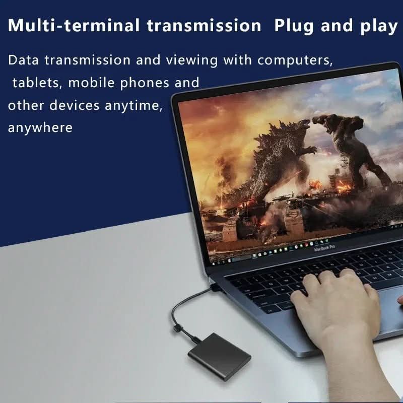 Disco duro externo SSD de 100 GB con conexión ultrarrápida USB-C y USB 3.1
