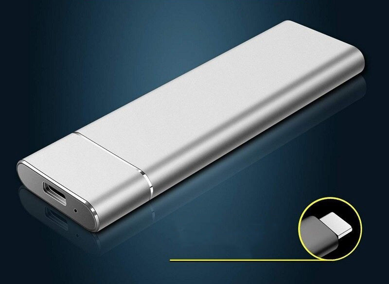Disco duro externo SSD portátil de 8 TB con USB 3.1 para transferencias rápidas de archivos – Diseño ligero y compacto