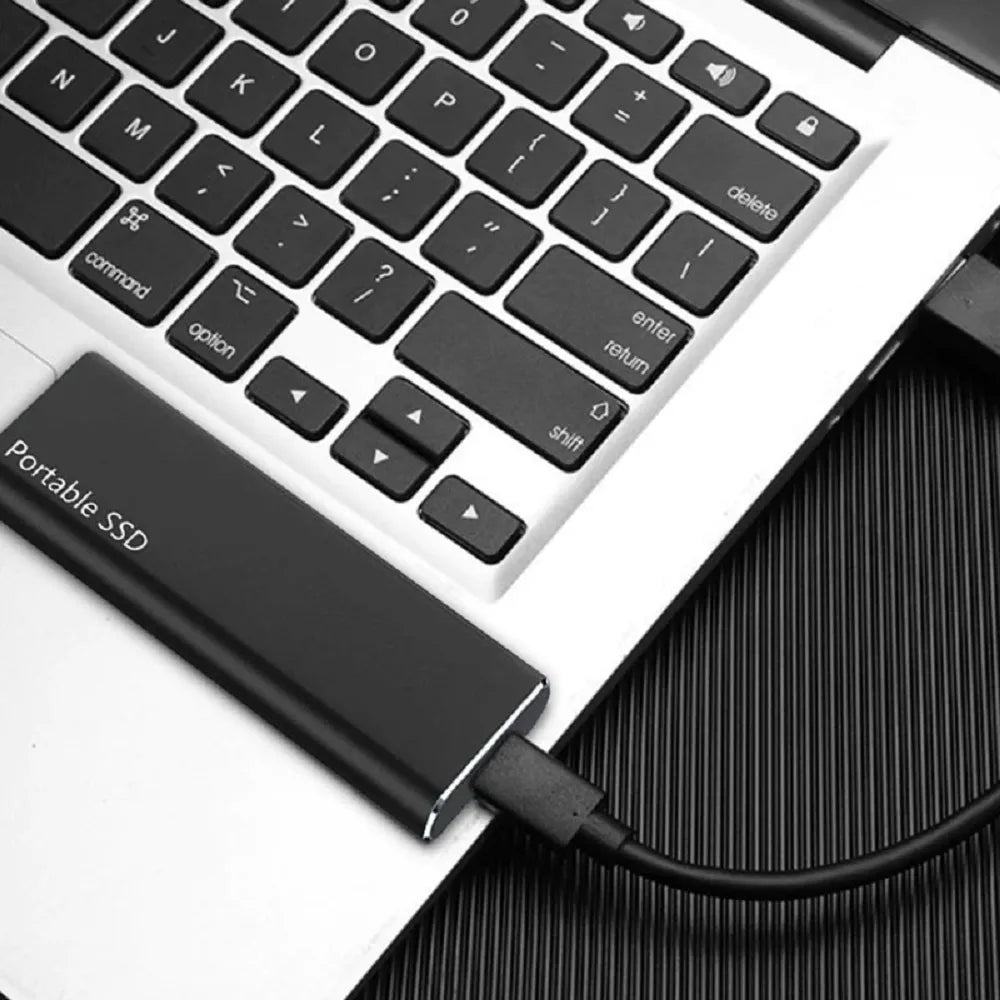Disco duro externo ultradelgado de 4 TB – Almacenamiento portátil USB-C con transferencia rápida
