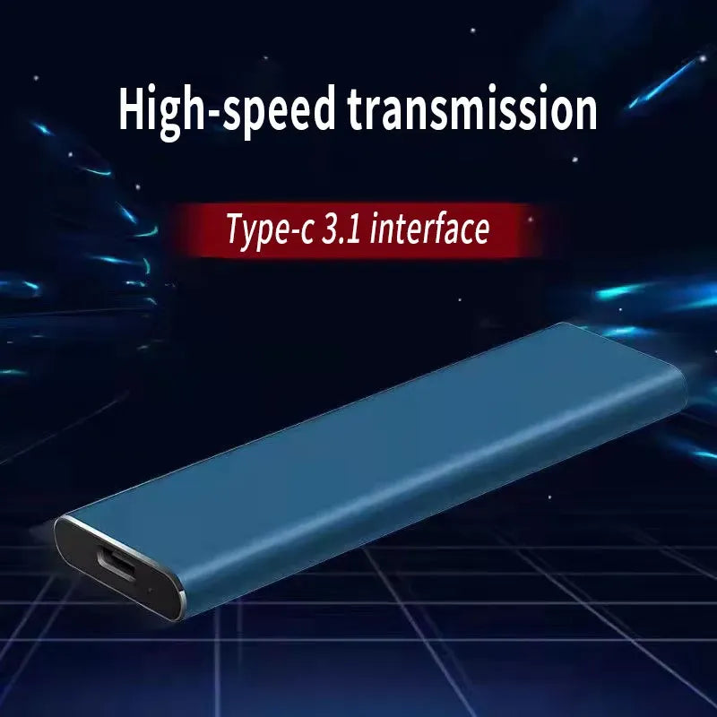 Disco duro externo ultradelgado de 4 TB – Almacenamiento portátil USB-C con transferencia rápida