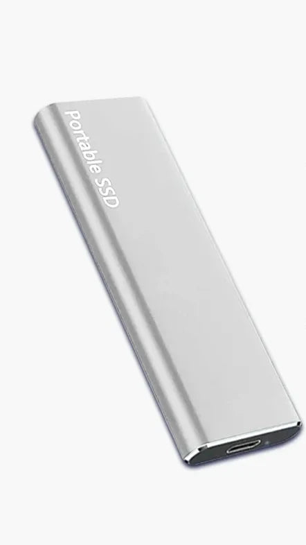 Disco duro externo ultradelgado de 4 TB – Almacenamiento portátil USB-C con transferencia rápida