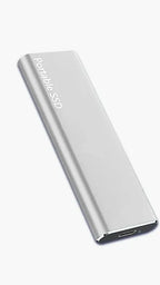 Disco duro externo ultradelgado de 4 TB – Almacenamiento portátil USB-C con transferencia rápida