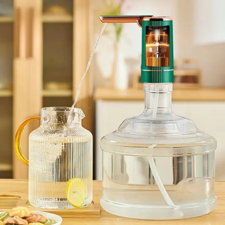 Dispensador automático para garrafas de agua – Bomba recargable de un toque para garrafas de 19 litros, higiénico y port