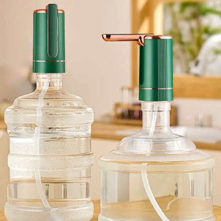 Dispensador automático para garrafas de agua – Bomba recargable de un toque para garrafas de 19 litros, higiénico y port