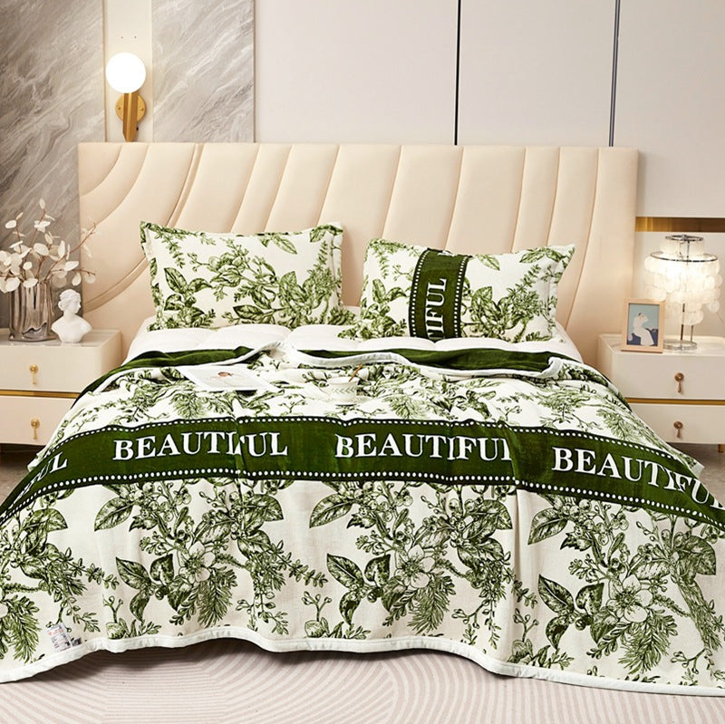Edredón de algodón con estampado floral para mujer